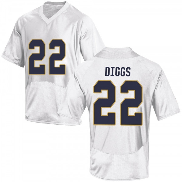 Logan Diggs Notre Dame Fighting Irish NCAA Men's #22 White Replica College Stitched Football Jersey SMU4855CN